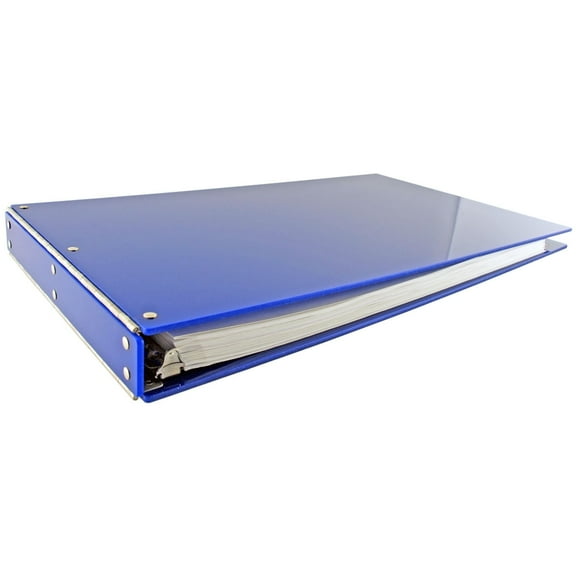11x17 Binder Acrylic Panel Featuring a 1" Angle-D Ring Blue