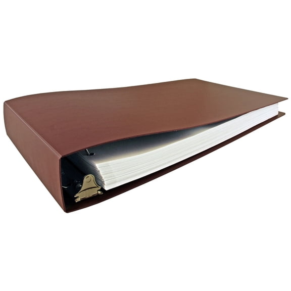 11x17 Binder Poly Panel Featuring a 2" Angle-D Ring Maroon
