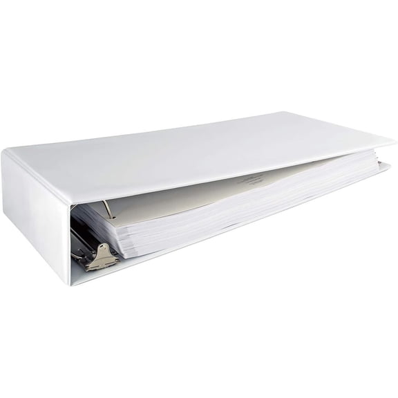 11x17 Binder Vinyl Panel with Pockets Featuring a 3" Angle-D Ring White (top Opening)
