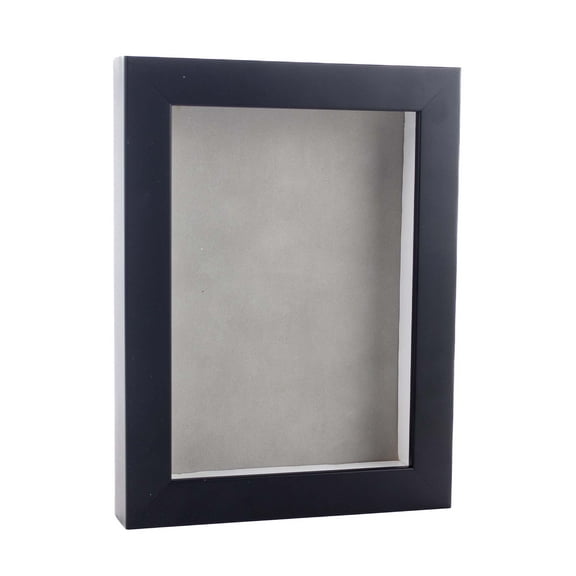11x17 Black Shadowbox Frame - Shadow Box Frame Interior Size 11x17 by 15/16" Deep - Light Grey
