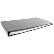 11x17 Black Vinyl Panel Binder with top opening pockets Featuring a 1" Angle-D Ring