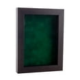 thumbnail image 1 of 11x17 Brown Walnut Shadowbox Frame - Interior Size 11x17 by 7/8" Deep - Forest Green Acid-Free, 1 of 5