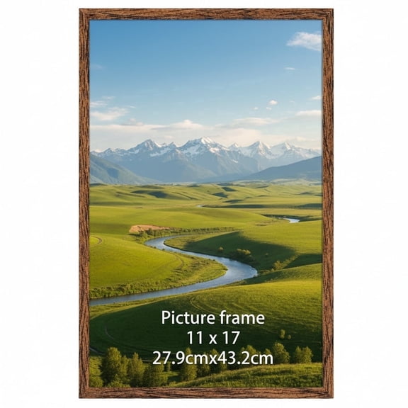 11x17 Classic Brown Gallery Picture Frame