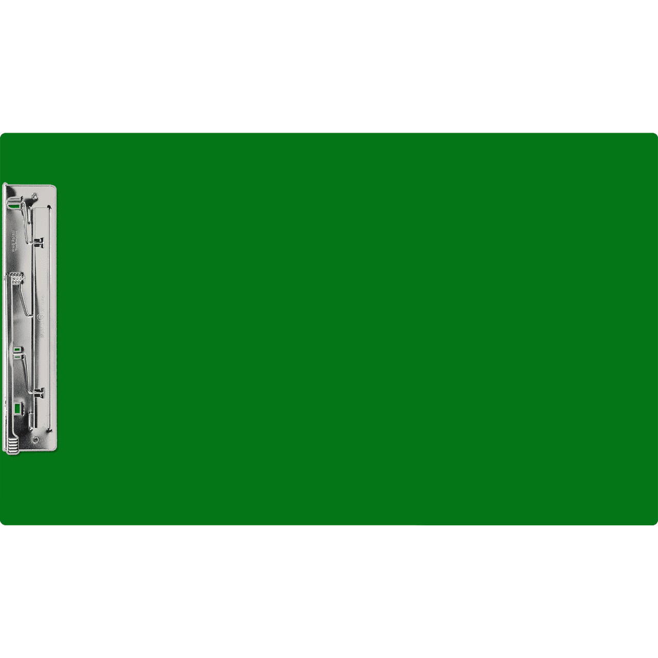 11x17 Clipboard Acrylic Panel Featuring an 8" Hinge Clip Green