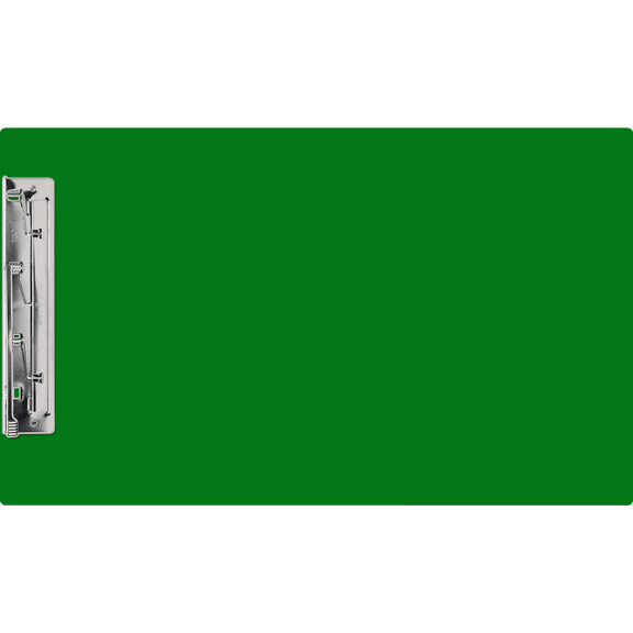11x17 Clipboard Acrylic Panel Featuring an 8" Hinge Clip Green