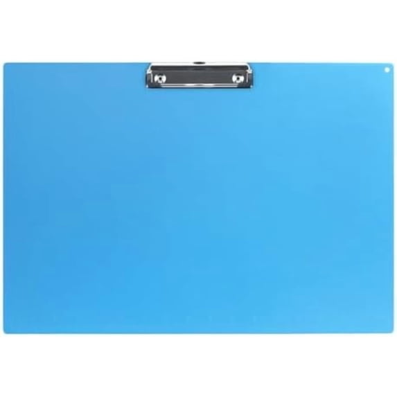11x17 Clipboard with Ruler Extra Large Clipboard Landscape Low Profile Clip 11 x 17 Clipping Board Plastic Blue Pack of 1