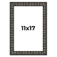 thumbnail image 1 of 11x17 Frame Black-Brown Medieval Solid Wood Picture Frame | 1.5 Inch Moulding Width | Gotham, 1 of 8