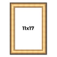 thumbnail image 1 of 11x17 Frame Gold Plein Aire Solid Wood Picture Frame Width 2 Inches | Interior Frame Depth 0.5, 1 of 8