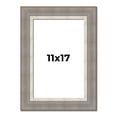 thumbnail image 1 of 11x17 Frame Grey Real Wood Picture Frame Width 2.75 Inches | Interior Frame Depth 0.5 Inches |, 1 of 8
