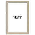 thumbnail image 1 of 11x17 Frame Grey Solid Wood Picture Frame Width 1 Inches | Interior Frame Depth 0.5 Inches |, 1 of 8
