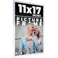 thumbnail image 1 of 11x17 Frame Silver Real Wood Picture Frame Width 0.75 inches | Interior Frame Depth 0.5 inches |, 1 of 8
