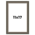 thumbnail image 1 of 11x17 Frame Silver Real Wood Picture Frame Width 1.25 Inches | Interior Frame Depth 0.5 Inches |, 1 of 8