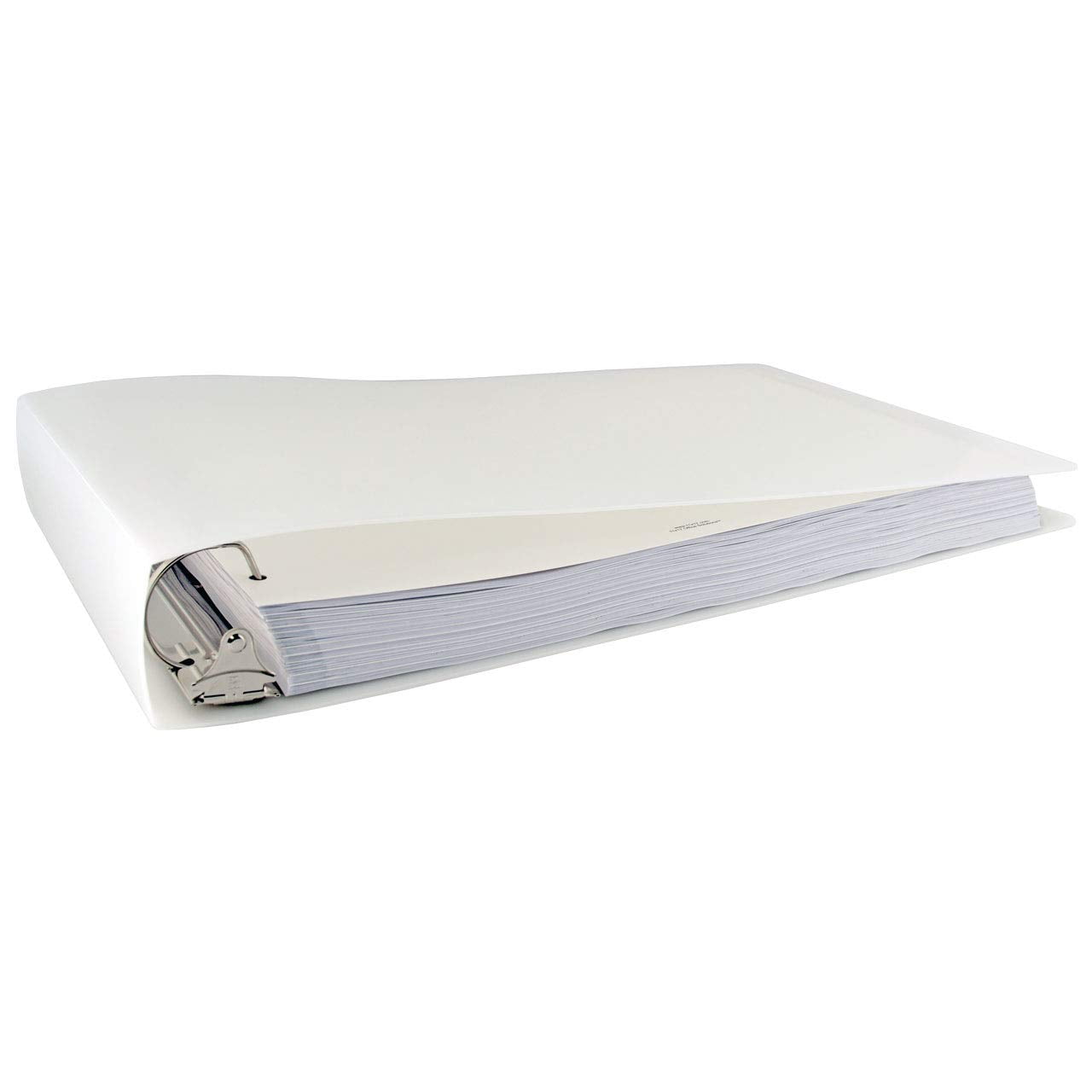 11x17 Landscape Wooden Binder, Hardboard 3-Ring Document Organizer with ...