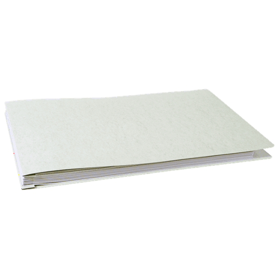 11x17 Report Cover Pressboard Binder Paperboard Panels Includes Fold-over Metal Fasteners | Villanova White | Package of 10