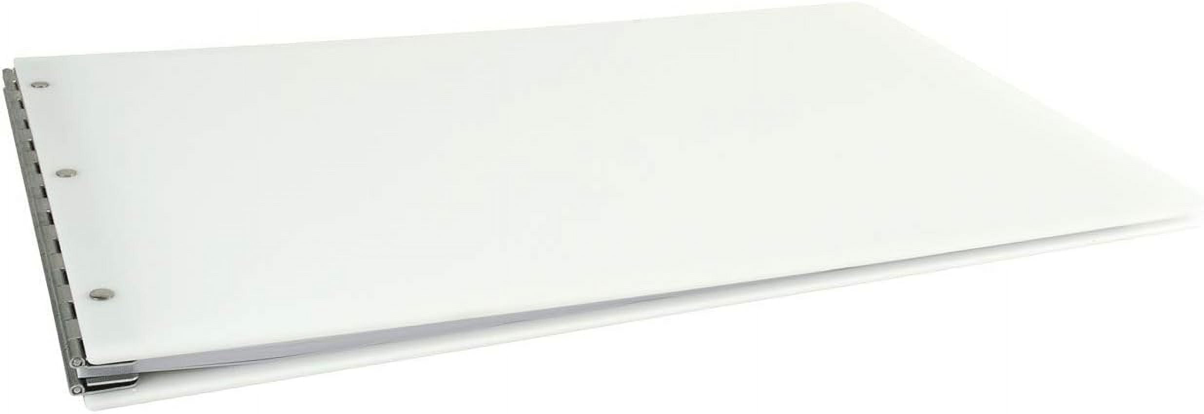 11x17 Screw Post Binder Acrylic Panel with Fixed Posts White - Walmart.com