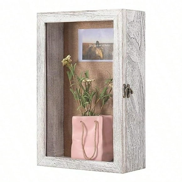11x17 Shadow Box Exterior Depth 5in Extra Deep Shadow Boxes Display Cases For Flowers Bouquet Wedding Pictures Photos And Keepsake Distred White