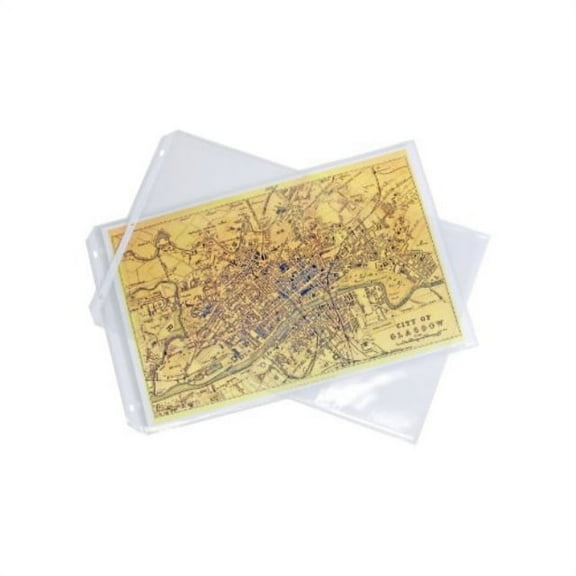 11x17 Sheet Protectors side loading with 3-holes 25 Sleeves Durable Archival safe Crystal Clear