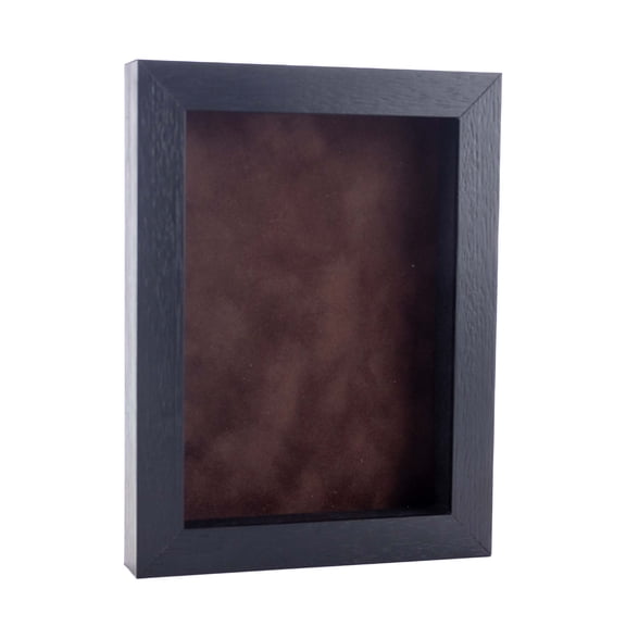 11x17 Textured Black Shadowbox Frame - Shadow Box Frame Interior Size 11x17 by 1" Deep - Brown