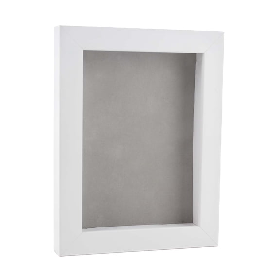 11x17 White Shadowbox Frame - Shadow Box Frame Interior Size 11x17 by 15/16" Deep - Light Grey
