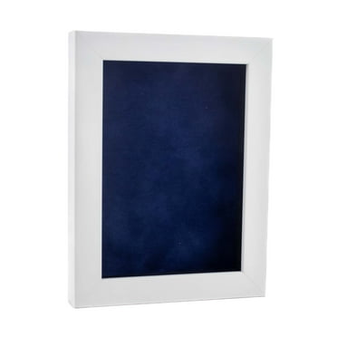 11x17 White Shadowbox Frame - Shadow Box Frame Interior Size 11x17 by 15/16" Deep - Navy Blue