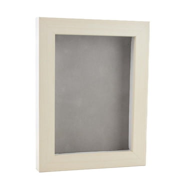 11x17 White Washed Shadowbox Frame - Shadow Box Frame Interior Size 11x17 by 7/8" Deep - Light Grey
