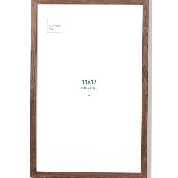 11x17 in with Dark Solid Oak Wood Picture Frame 11x17, Dark Oak