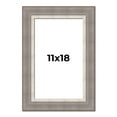 thumbnail image 1 of 11x18 Frame Grey Real Wood Picture Frame Width 2.75 Inches | Interior Frame Depth 0.5 Inches |, 1 of 8