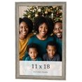 thumbnail image 1 of 11x18 Frame Grey Solid Wood Picture Frame Width 1 Inches | Interior Frame Depth 0.5 Inches |, 1 of 8