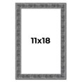 thumbnail image 1 of 11x18 Frame Silver Black Rustic Sonoma Solid Wood Picture Frame | 1.5 Inch Moulding Width |, 1 of 8