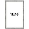 thumbnail image 1 of 11x18 Frame Silver Picture Frame - Complete Modern Photo Frame Includes UV Acrylic Shatter Guard, 1 of 8