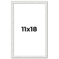 thumbnail image 1 of 11x18 Frame White Real Wood Picture Frame Width 0.75 inches | Interior Frame Depth 0.5 inches |, 1 of 8