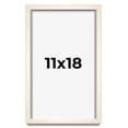 thumbnail image 1 of 11x18 Shadow Box Cream of Wheat White Washed Display Frame | 0.875 Inches Deep Solid Wood Shadowbox, 1 of 8