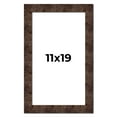 thumbnail image 1 of 11x19 Frame Brown Burl Real Wood Picture Frame Width 1.625 Inches | Interior Frame Depth 0.5 Inches, 1 of 8