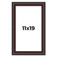 thumbnail image 1 of 11x19 Frame Brown Round Mahogany Solid Wood Picture Frame | 1.625 Inch Moulding Width | with UV, 1 of 8