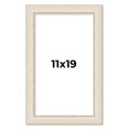 thumbnail image 1 of 11x19 Frame White Real Wood Picture Frame Width 1.75 inches | Interior Frame Depth 0.5 inches |, 1 of 8