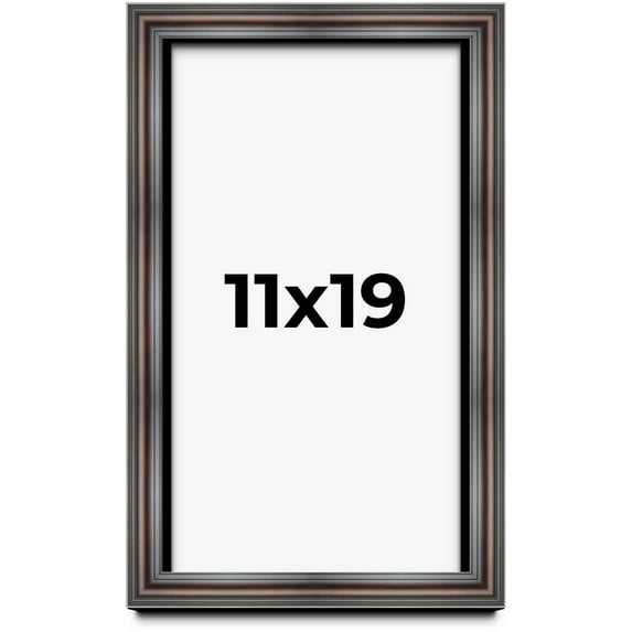 11x19 Shadow Box Frame Brown Cherry | 2.625 Inches Deep Pine Wood Traditional Shadowbox Display