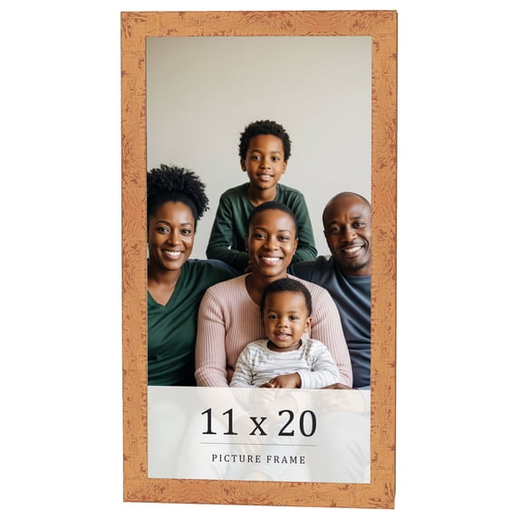 11x20 Frame Beige Real Wood Picture Frame Width 1.25 inches | Interior Frame Depth 0.5 inches |
