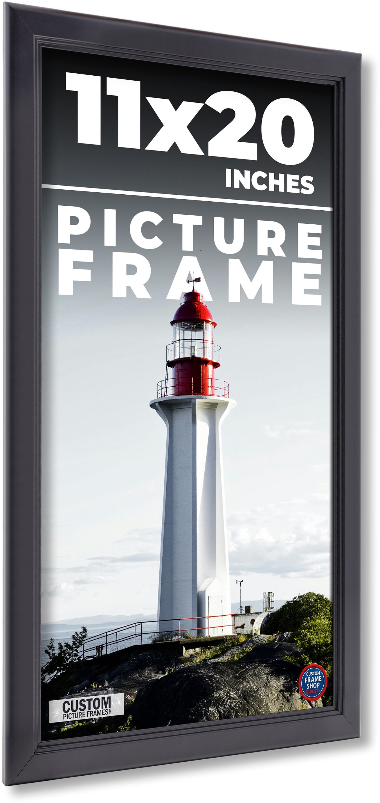 11x20 Frame Black Passaggi Solid Wood Picture Frame Width 1.5 Inches ...