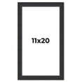 thumbnail image 1 of 11x20 Frame Black Real Wood Picture Frame Width 1.25 Inches | Interior Frame Depth 0.5 Inches |, 1 of 8