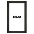 thumbnail image 1 of 11x20 Frame Black Rustic Barnwood Solid Wood Picture Frame | 1.5 Inch Moulding Width | Includes UV, 1 of 8