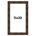 thumbnail image 1 of 11x20 Frame Brown Burl Real Wood Picture Frame Width 1.625 Inches | Interior Frame Depth 0.5 Inches, 1 of 8