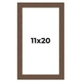 thumbnail image 1 of 11x20 Frame Brown Farmhouse Solid Wood Picture Frame Width 1.5 Inches | Interior Frame Depth 0.5, 1 of 8