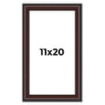 thumbnail image 1 of 11x20 Frame Brown Round Mahogany Solid Wood Picture Frame | 1.625 Inch Moulding Width | with UV, 1 of 8