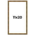 thumbnail image 1 of 11x20 Frame Gold Kingsley Distressed Solid Wood Picture Frame Width 0.75 Inches | Interior Frame, 1 of 8