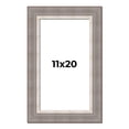 thumbnail image 1 of 11x20 Frame Grey Real Wood Picture Frame Width 2.75 Inches | Interior Frame Depth 0.5 Inches |, 1 of 8