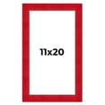 thumbnail image 1 of 11x20 Frame Red Burl Solid Wood Picture Frame Width 1.75 Inches | Interior Frame Depth 0.5 Inches |, 1 of 8
