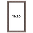thumbnail image 1 of 11x20 Frame Silver Real Wood Picture Frame Width 1.25 Inches | Interior Frame Depth 0.5 Inches |, 1 of 8