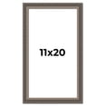 thumbnail image 1 of 11x20 Frame Silver Real Wood Picture Frame Width 1.25 Inches | Interior Frame Depth 0.5 Inches |, 1 of 8