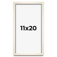 thumbnail image 1 of 11x20 Frame White Wash Solid Wood Picture Frame | 0.75 Inch Moulding Width | Includes UV Acrylic, 1 of 8