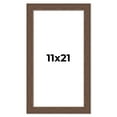 thumbnail image 1 of 11x21 Frame Brown Farmhouse Solid Wood Picture Frame Width 1.5 Inches | Interior Frame Depth 0.5, 1 of 8